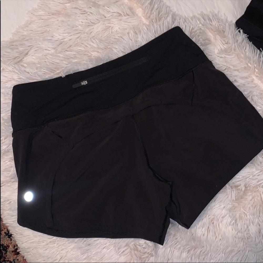 Lulu lemon black running shorts